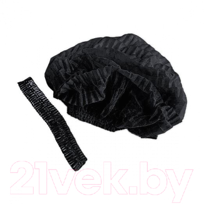 Комплект шапочек одноразовых Чистовье Шарлотка 603-208 (50шт, черный)