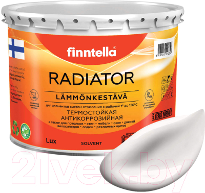 Краска Finntella Radiator Maito / F-19-1-3-FL112 (2.7л, молочно-белый)