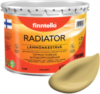 Краска Finntella Radiator Syksy / F-19-1-3-FL117 (2.7л, приглушоный желтый) - 