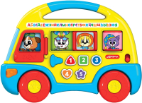 Развивающая игрушка Азбукварик Автобус Первые знания / 2808A (желтый) - 