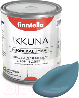 Краска Finntella Ikkuna Enkeli / F-34-1-1-FL012 (900мл, пастельно-бирюзовый, матовый)