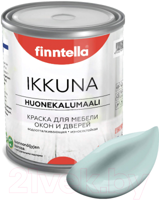 Краска Finntella Ikkuna Aamu / F-34-1-1-FL019 (900мл, светло-голубой, матовый)