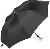 Зонт складной Pasotti Auto Leone Silver Oxford Black - 