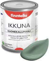 Краска Finntella Ikkuna Naamiointi / F-34-1-1-FL041 (900мл, зеленый хаки, матовый) - 