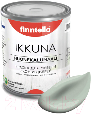 Краска Finntella Ikkuna Meditaatio / F-34-1-1-FL043 (900мл, серо-зеленый, матовый)