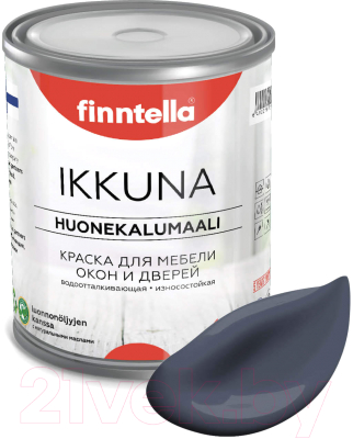 Краска Finntella Ikkuna Monsuuni / F-34-1-1-FL045 (900мл, холодно-серый, матовый)