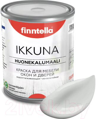 Краска Finntella Ikkuna Delfiini / F-34-1-1-FL049 (900мл, светло-серый, матовый)