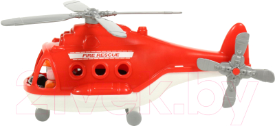 Вертолет игрушечный Полесье Альфа пожарный / 68651 (в коробке)