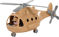 Вертолет игрушечный Полесье Альфа-Сафари военный / 72467 (в сеточке) - 