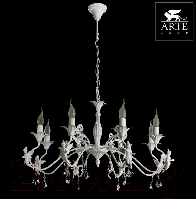 Люстра Arte Lamp Angelina A5349LM-8WH — фото 4