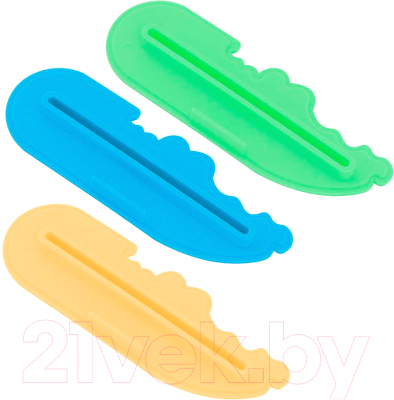 Изображение товара Набор зажимов для зубной пасты Мультидом Крокодайл / VL34-72 (3шт)