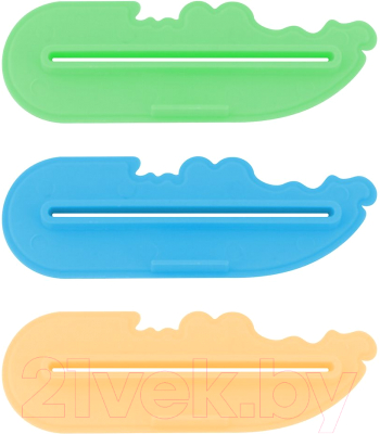 Изображение товара Набор зажимов для зубной пасты Мультидом Крокодайл / VL34-72 (3шт)
