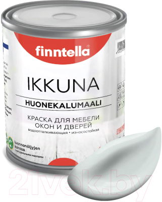 Краска Finntella Ikkuna Islanti / F-34-1-1-FL066 (900мл, серо-голубой, матовый)