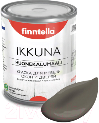 Краска Finntella Ikkuna Mutteri / F-34-1-1-FL073 (900мл, коричневый, матовый)