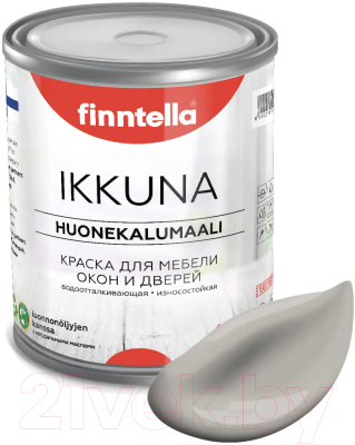 Краска Finntella Ikkuna Kaiku / F-34-1-1-FL082 (900мл, серо-коричневый, матовый)