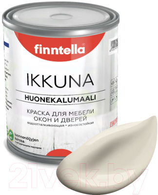 Краска Finntella Ikkuna Silkki / F-34-1-1-FL101 (900мл, бежевый, матовый)