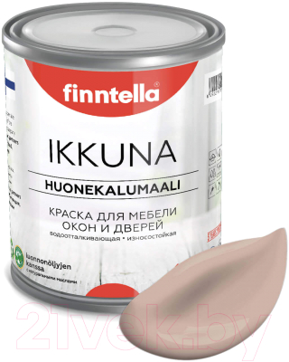 Краска Finntella Ikkuna Jauhe / F-34-1-1-FL102 (900мл, теплый бежевый, матовый)