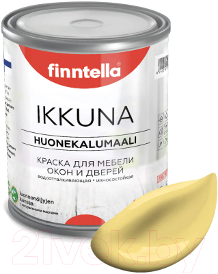 Краска Finntella Ikkuna Maissi / F-34-1-1-FL114 (900мл, светло-желтый, матовый)