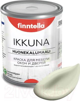 Краска Finntella Ikkuna Lootus / F-34-1-1-FL122 (900мл, пастельно зеленовато-желтый, матовый)