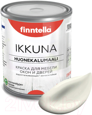 Краска Finntella Ikkuna Antiikki / F-34-1-1-FL124 (900мл, белый, матовый)