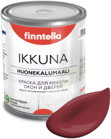 Краска Finntella Ikkuna Viininpu / F-34-1-1-FL130 (900мл, финский бордовый, матовый) - 