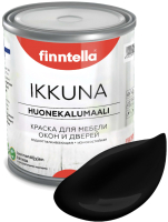 Краска Finntella Ikkuna Musta / F-34-1-1-FL135 (900мл, черный, матовый) - 