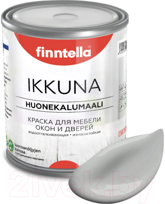 Краска Finntella Ikkuna Seitti / F-34-1-1-FL061 (900мл, светло-серый, матовый)