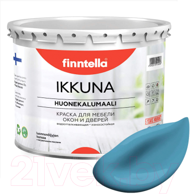 Краска Finntella Ikkuna Aihio / F-34-1-3-FL015 (2.7л, голубой, матовый)