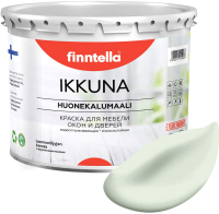 Краска Finntella Ikkuna Kalpea / F-34-1-3-FL029 (2.7л, бледно-зеленый, матовый) - 