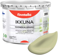 Краска Finntella Ikkuna Lammin / F-34-1-3-FL034 (2.7л, бледно-зеленый, матовый) - 