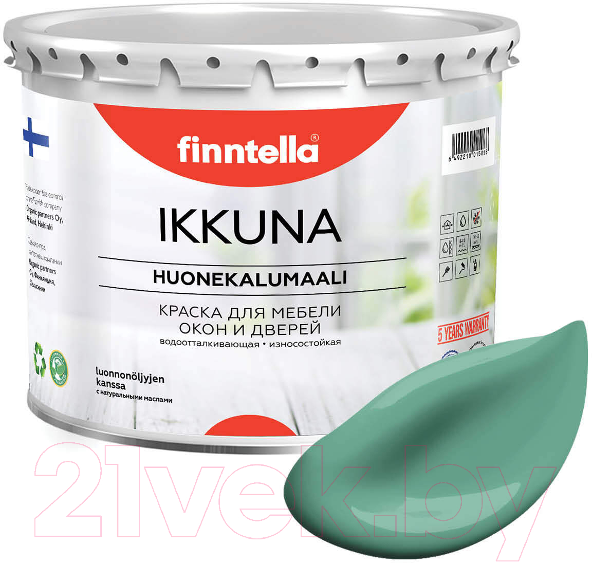 Краска Finntella Ikkuna Jade / F-34-1-3-FL036