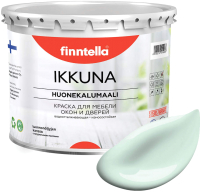 Краска Finntella Ikkuna Lintu / F-34-1-3-FL040 (2.7л, бледно-бирюзовый, матовый) - 