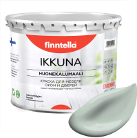Краска Finntella Ikkuna Aave / F-34-1-3-FL044 (2.7л, серо-зеленый, матовый) - 