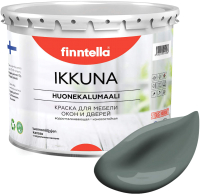 Краска Finntella Ikkuna Salvia / F-34-1-3-FL051 (2.7л, серо-зеленый, матовый) - 