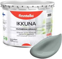 Краска Finntella Ikkuna Sammal / F-34-1-3-FL052 (2.7л, серо-зеленый, матовый) - 