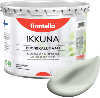 Краска Finntella Ikkuna Pinnattu / F-34-1-3-FL055 (2.7л, светло серо-зеленый, матовый) - 