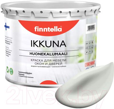 Краска Finntella Ikkuna Marmori / F-34-1-3-FL056 (2.7л, светло-серый, матовый)