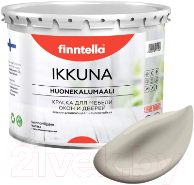 Краска Finntella Ikkuna Tina / F-34-1-3-FL084 (2.7л, бежевый, матовый)
