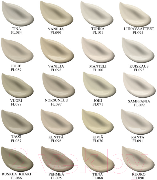 Краска Finntella Ikkuna Taos / F-34-1-3-FL087 (2.7л, бежевый хаки, матовый)