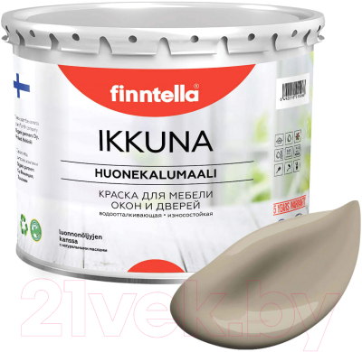 Краска Finntella Ikkuna Taos / F-34-1-3-FL087 (2.7л, бежевый хаки, матовый)