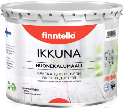 Краска Finntella Ikkuna Ranta / F-34-1-3-FL091 (2.7л, теплый бежевый, матовый)