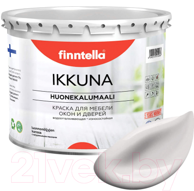 Краска Finntella Ikkuna Arkuus / F-34-1-3-FL110 (2.7л, нежно-бежевый, матовый)