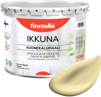 Краска Finntella Ikkuna Hirssi / F-34-1-3-FL118 (2.7л, пастельно-желтый, матовый) - 