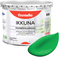 Краска Finntella Ikkuna Niitty / F-34-1-3-FL131 (2.7л, луговой зеленый, матовый) - 