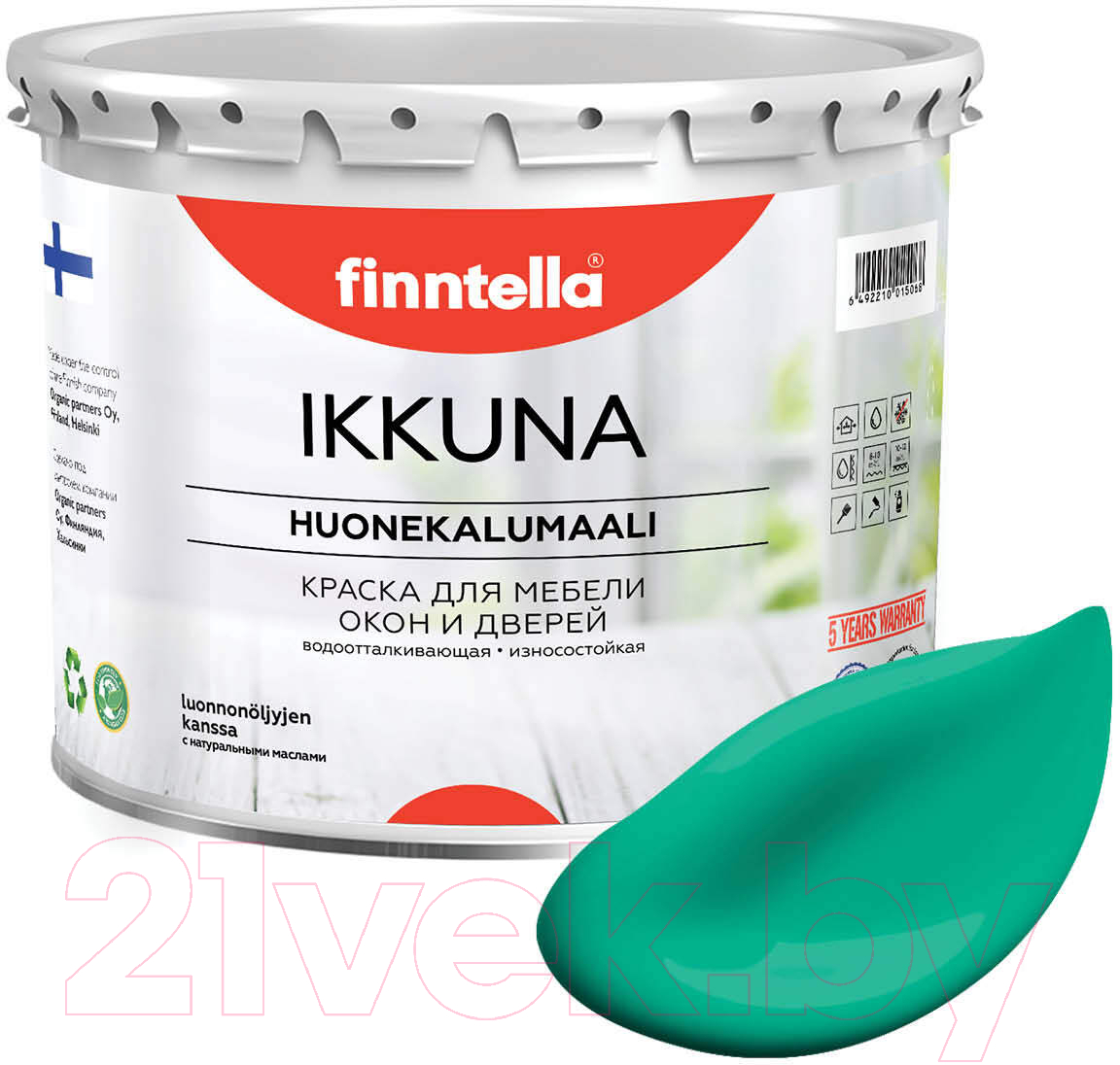 Краска Finntella Ikkuna Smaragdi / F-34-1-3-FL132