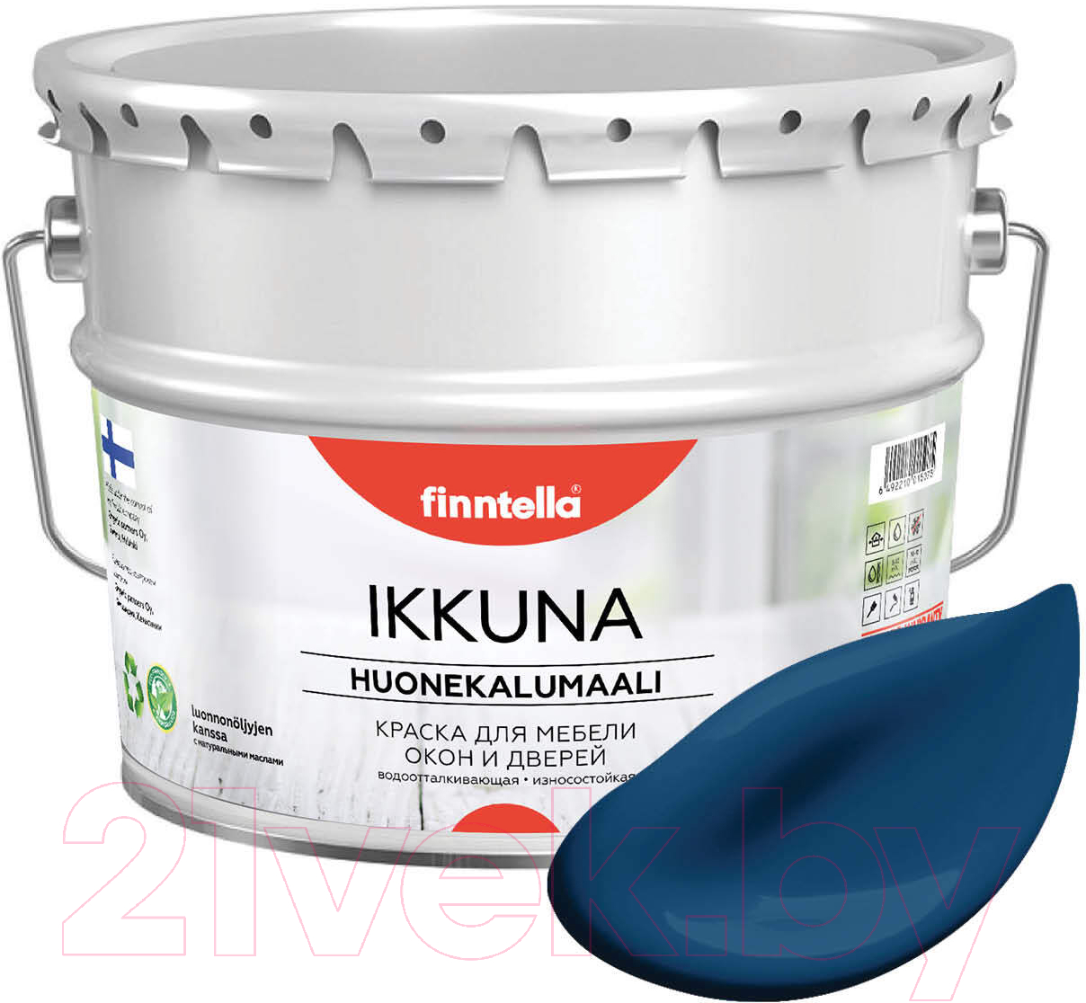 Краска Finntella Ikkuna Sininen Kuu / F-34-1-9-FL003