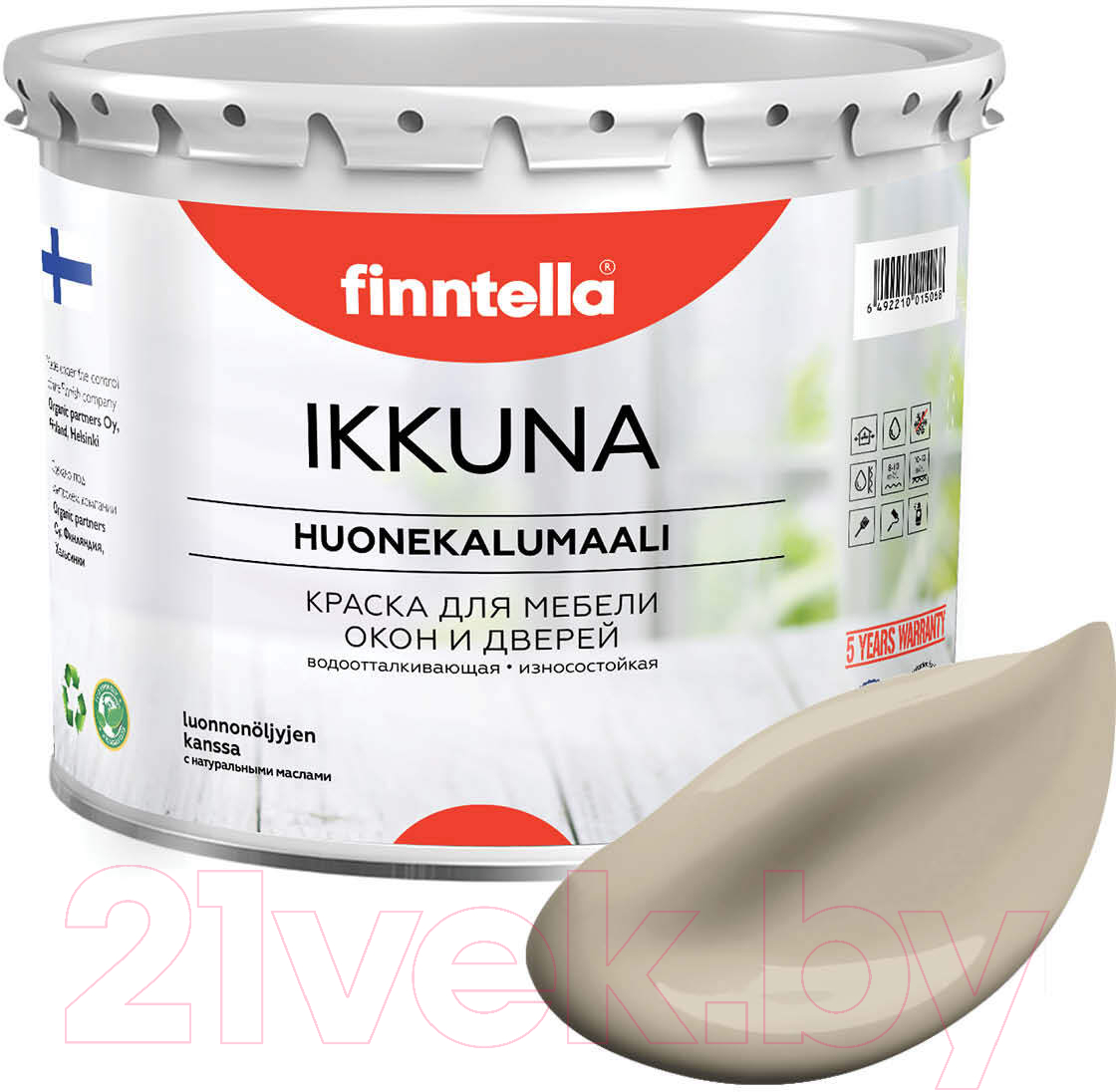 Краска Finntella Ikkuna Norsunluu / F-34-1-3-FL097