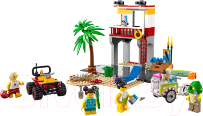 Конструктор Lego City Пост спасателей на пляже / 60328