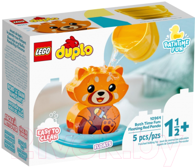 Конструктор Lego Duplo Приключения в ванной: Красная панда на плоту 10964