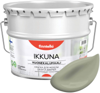 Краска Finntella Ikkuna Suojaa / F-34-1-9-FL024 (9л, серо-зеленый, матовый) - 